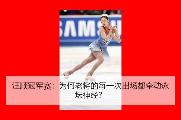汪顺冠军赛：为何老将的每一次出场都牵动泳坛神经？